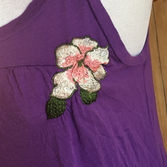 Johnny Was JWLA Purple Tank Top- Sz S - Picture 2 of 5